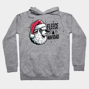 Fleece Feliz Navidad Sheep Christmas T-Shirt Cute Xmas Gift Hoodie